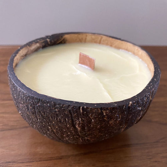 Vanilla coconut shell candle - Case of 3
