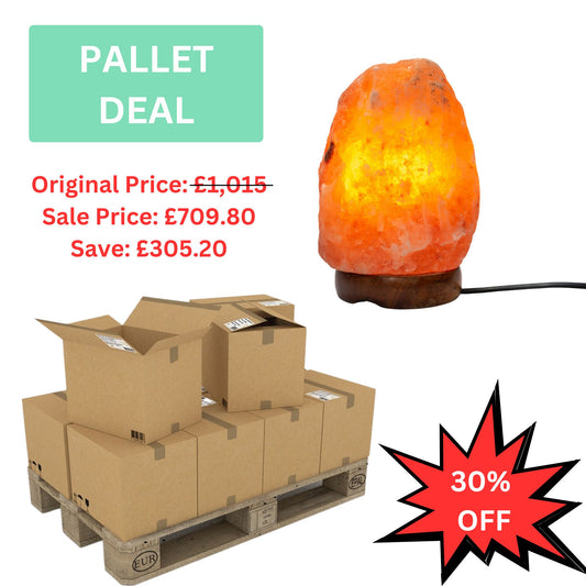 Natural Salt Lamp 2-3kg (pink)(Retail Ready) - PALLET DEAL (140 units)