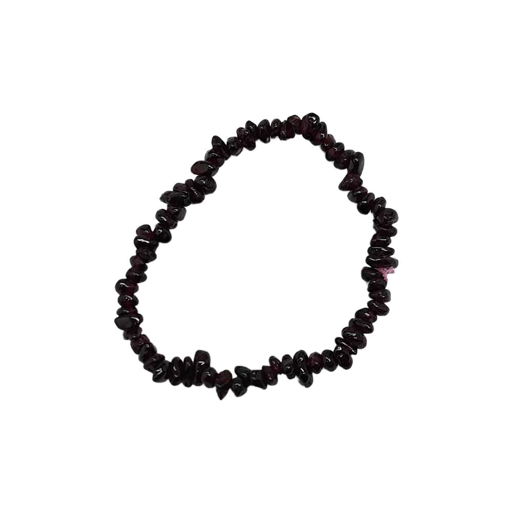Hessonite Garnet Gemstone Chip Bracelet - Case of 5