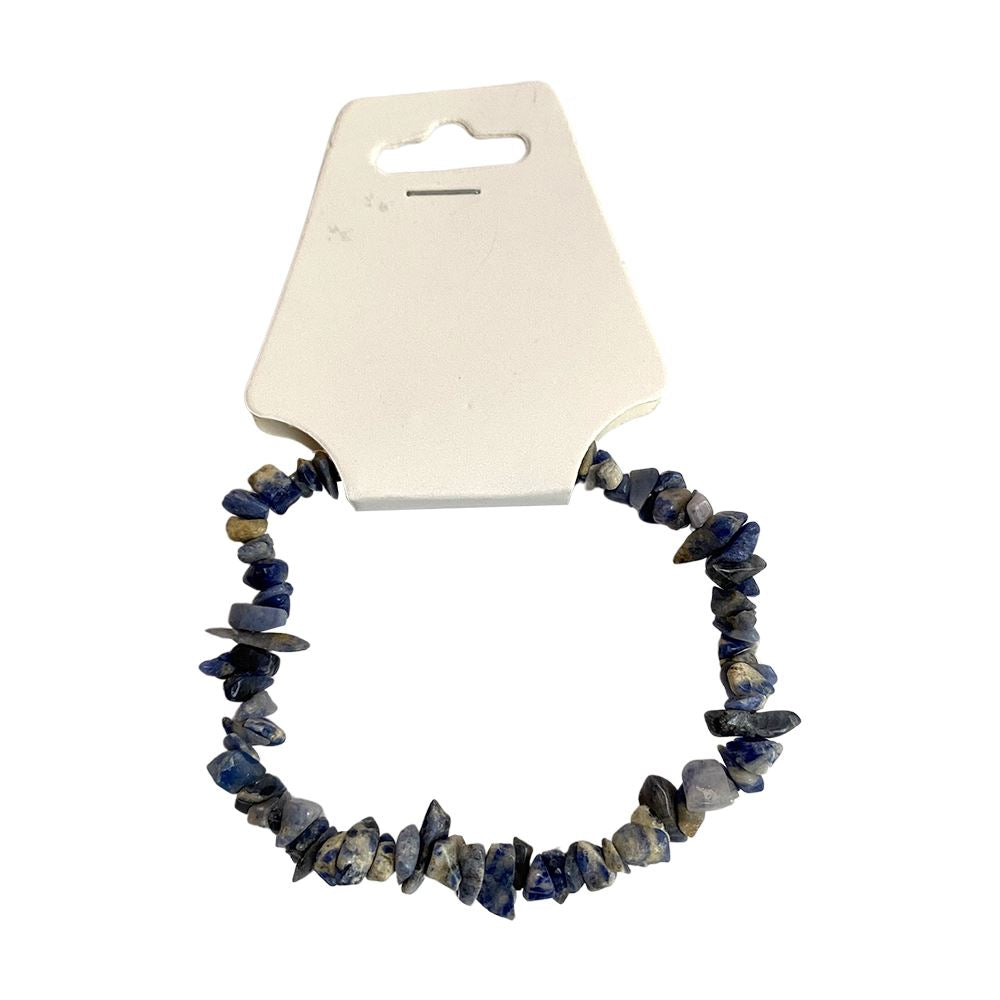 Sodalite Gemstone Chip Bracelet - Case of 5
