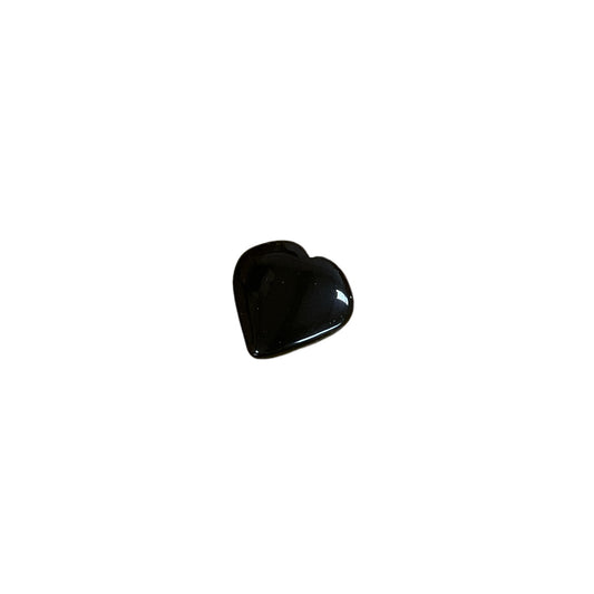 Black Obsidian Small Crystal Heart, 2-3cm - Case of 3