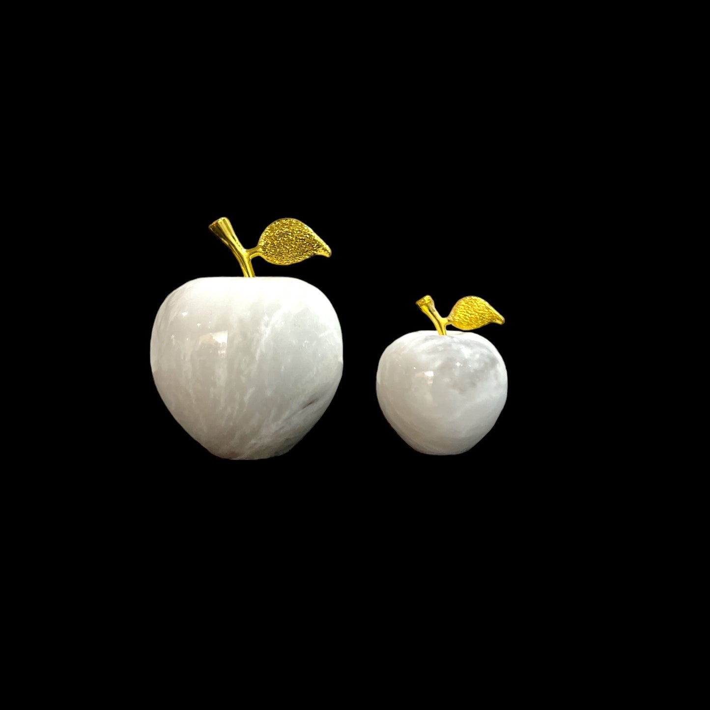 White Marble Apple Decorative Paperweight (7.5cm)