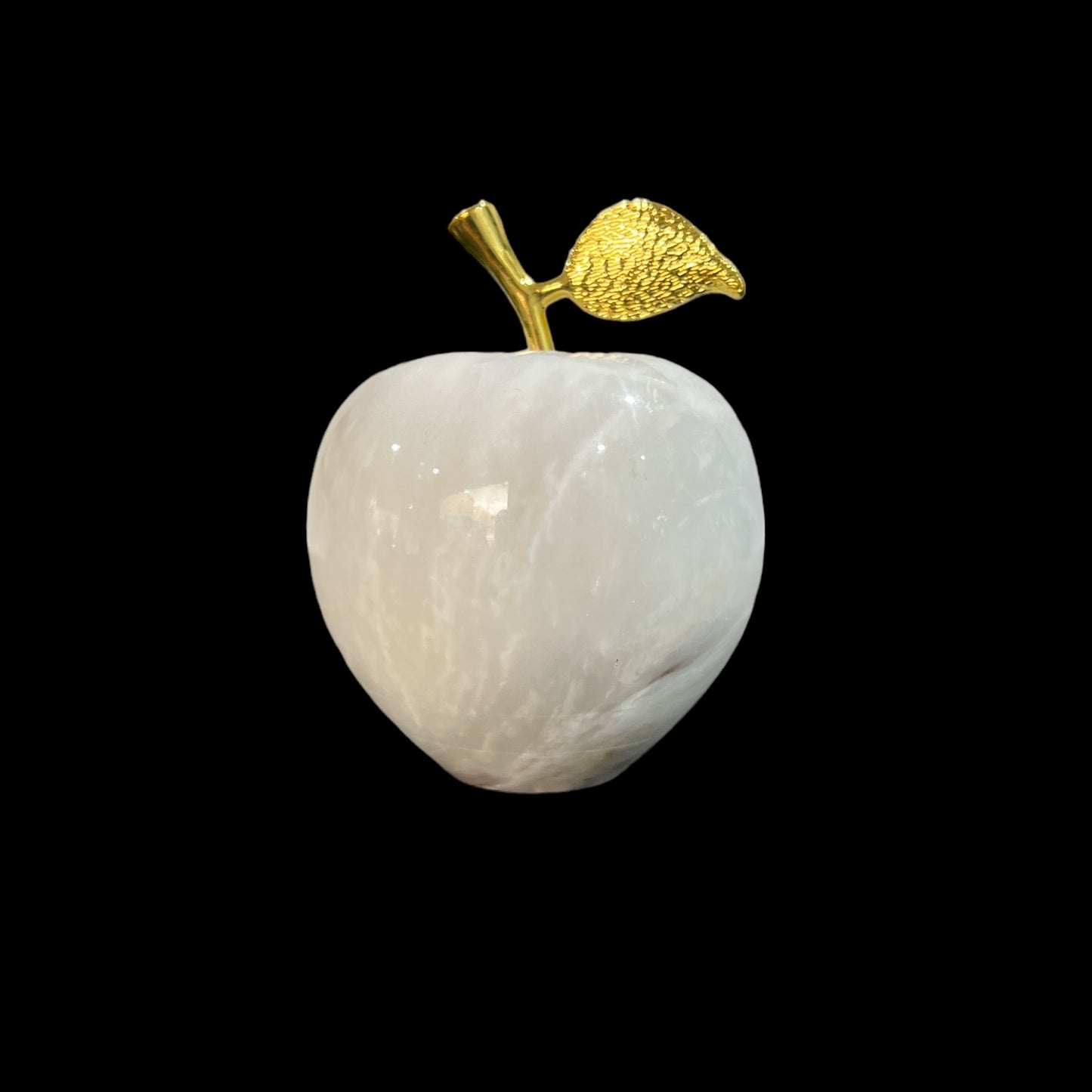 White Marble Apple Decorative Paperweight (7.5cm)