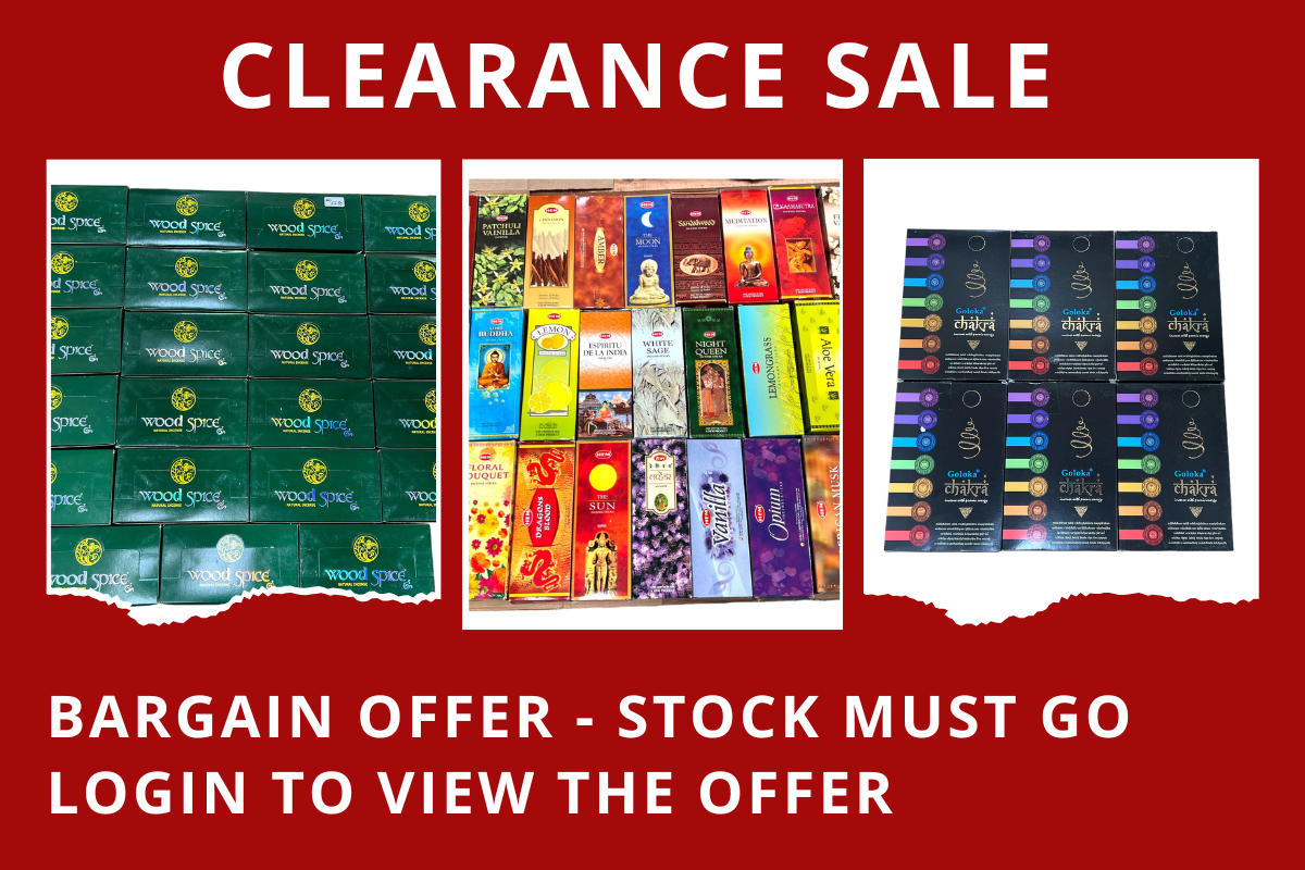 Mega Clearance Stock - Incense Sticks and Cones