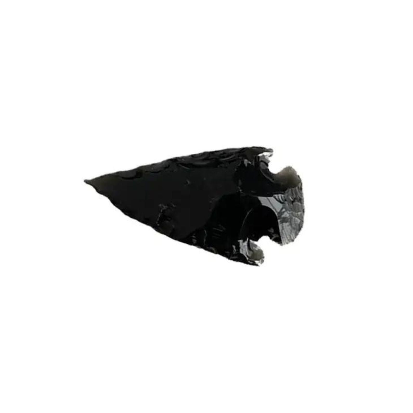 Black obsidian arrowhead 3-4cm