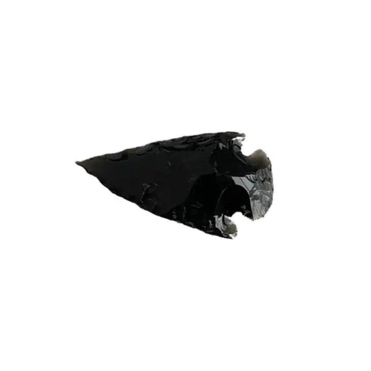 Black obsidian arrowhead 3-4cm