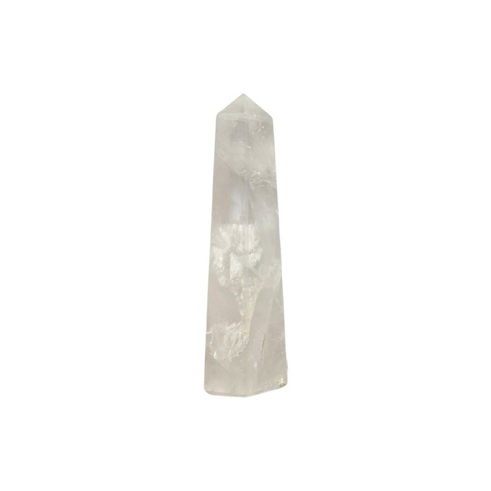 Small obelisk tower clear quartz crystal, 7cm