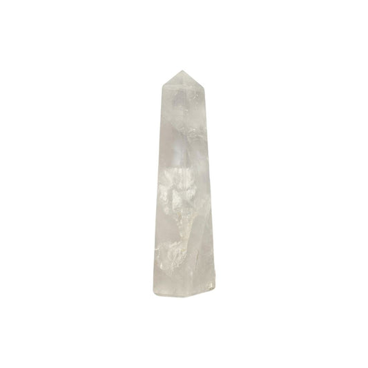Small obelisk tower clear quartz crystal, 7cm