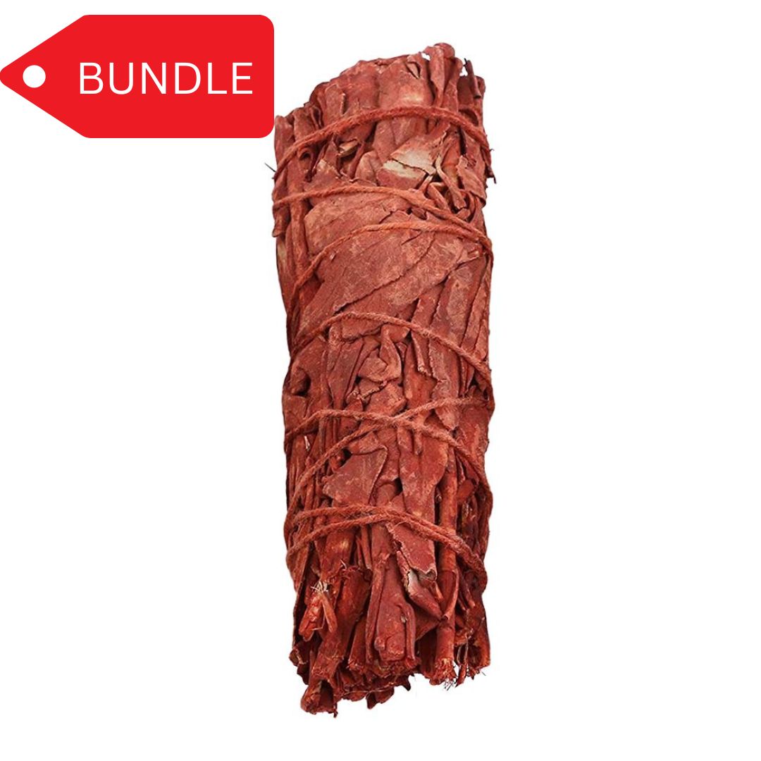 Dragon's blood 4" sage smudge sticks bundle - 100 units