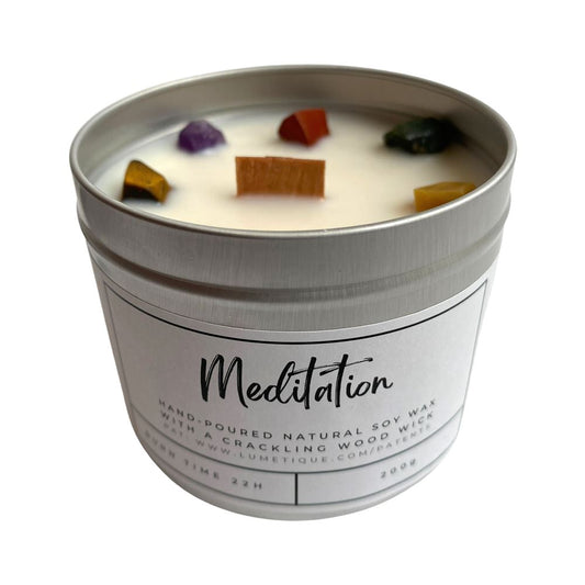 Meditation tin candle with 7 Chakra