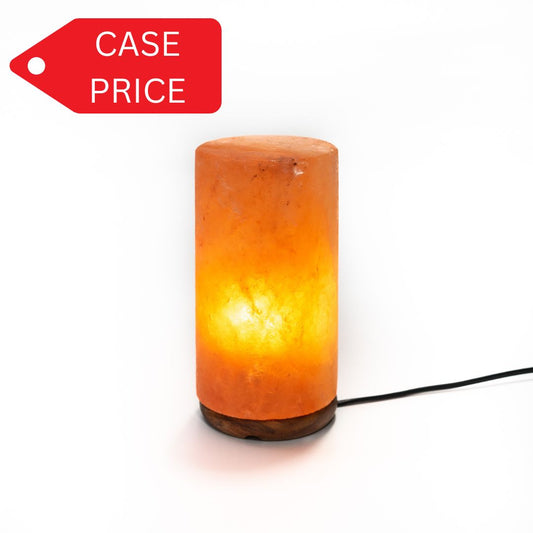 Cylinder salt lamp (pink) - Case of 4