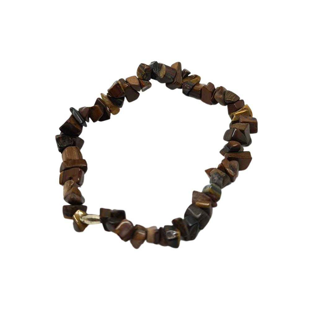 Tiger's Eye Gemstone Chip Bracelet - Case of 5