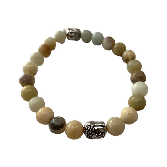Amazonite Buddha Bracelet - Case of 3