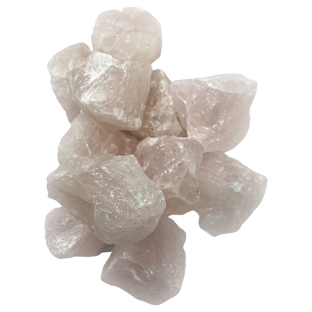 Rose Quartz Rough Cut Crystals 1kg