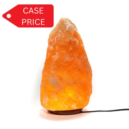 Natural salt lamp 10-13kg (pink) - Case of 2