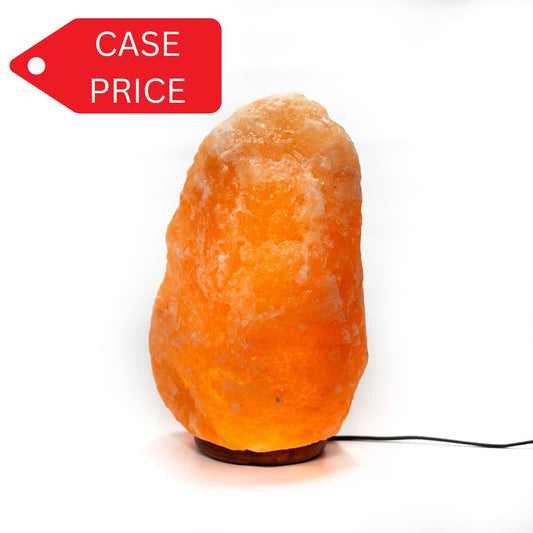 Natural salt lamp 13-15kg (pink) - Case of 2