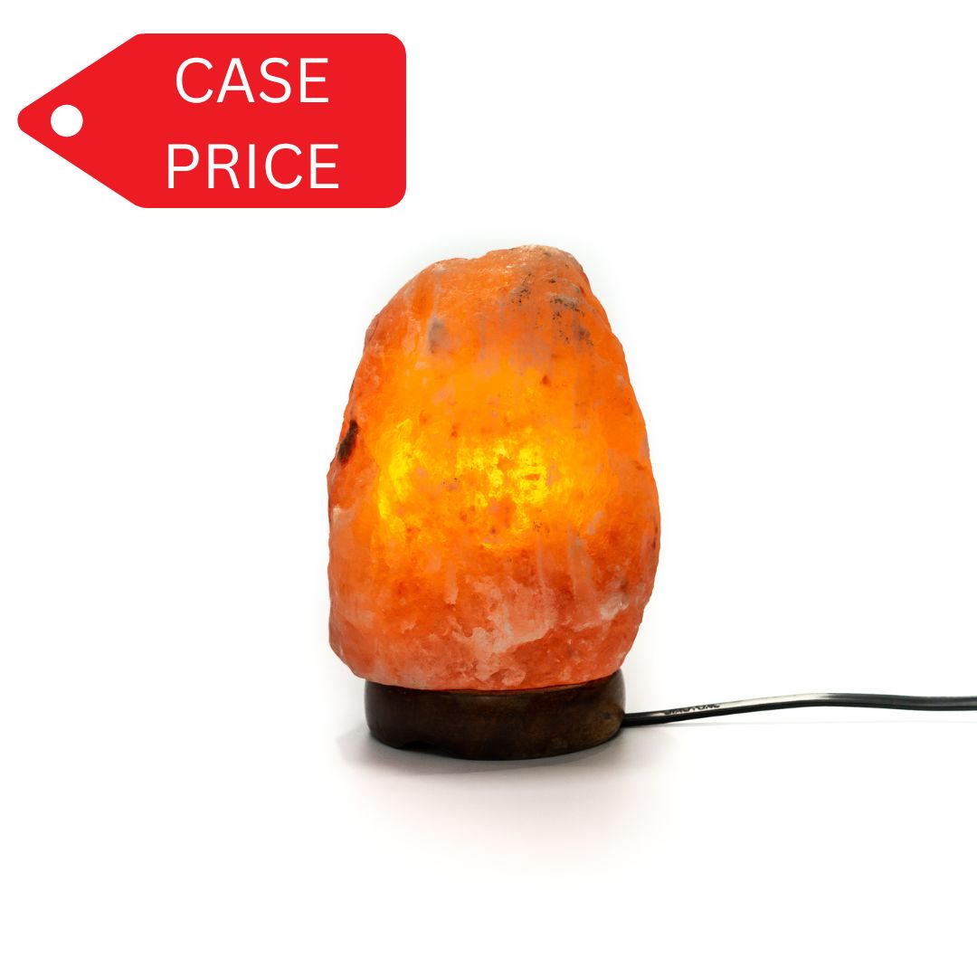 Natural salt lamp 4-6kg (pink) - Case of 4