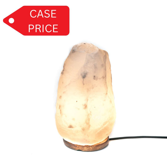 Natural salt lamp 5-7kg (white) - Case of 4