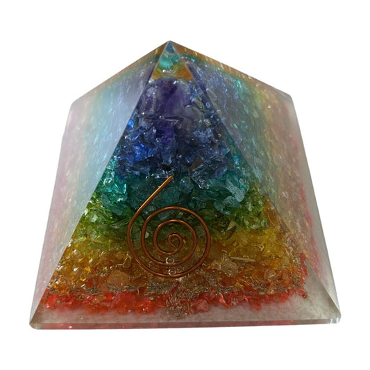 7 Chakra Pyramid 5.5cm - Case of 2