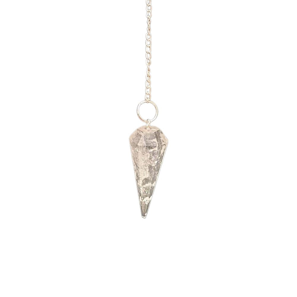 Clear Quartz Pendulum with Chain - Case of 3