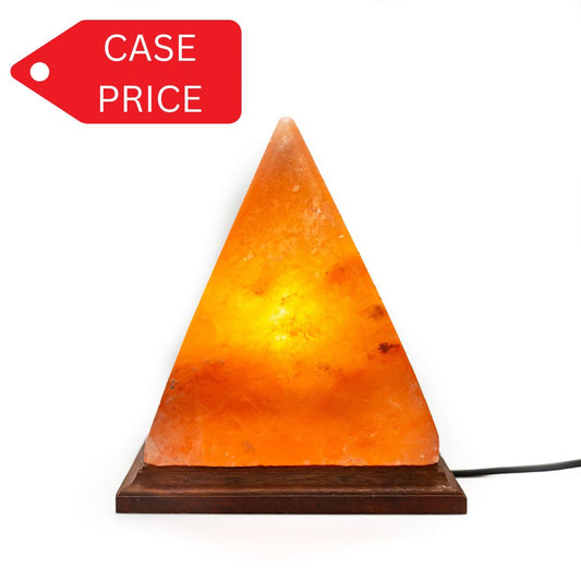 Pyramid salt lamp (pink) - Case of 4