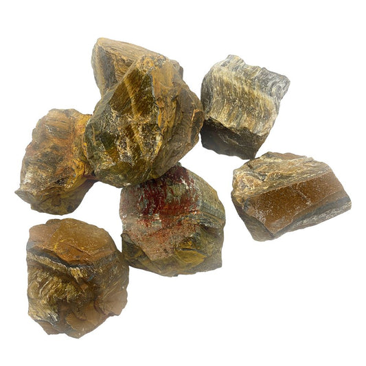 Tiger's Eye Rough Cut Crystals 1kg