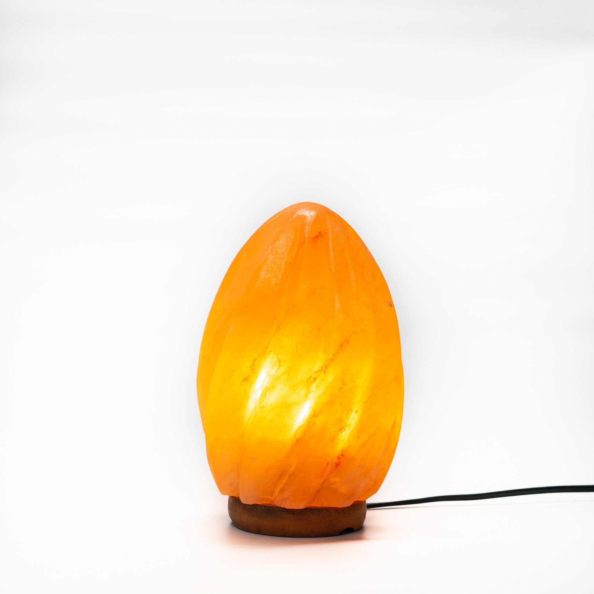Egg Spiral salt lamp (pink)