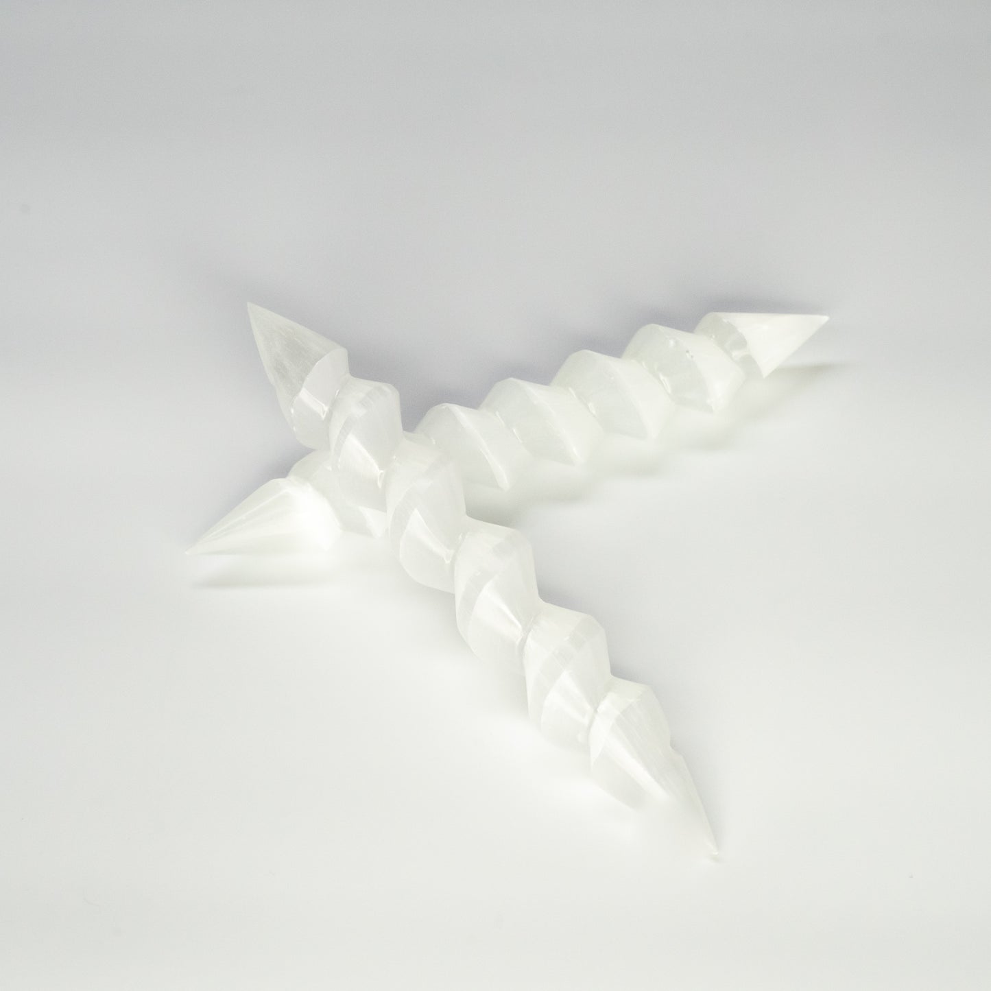 Selenite spiral wands 16 cm