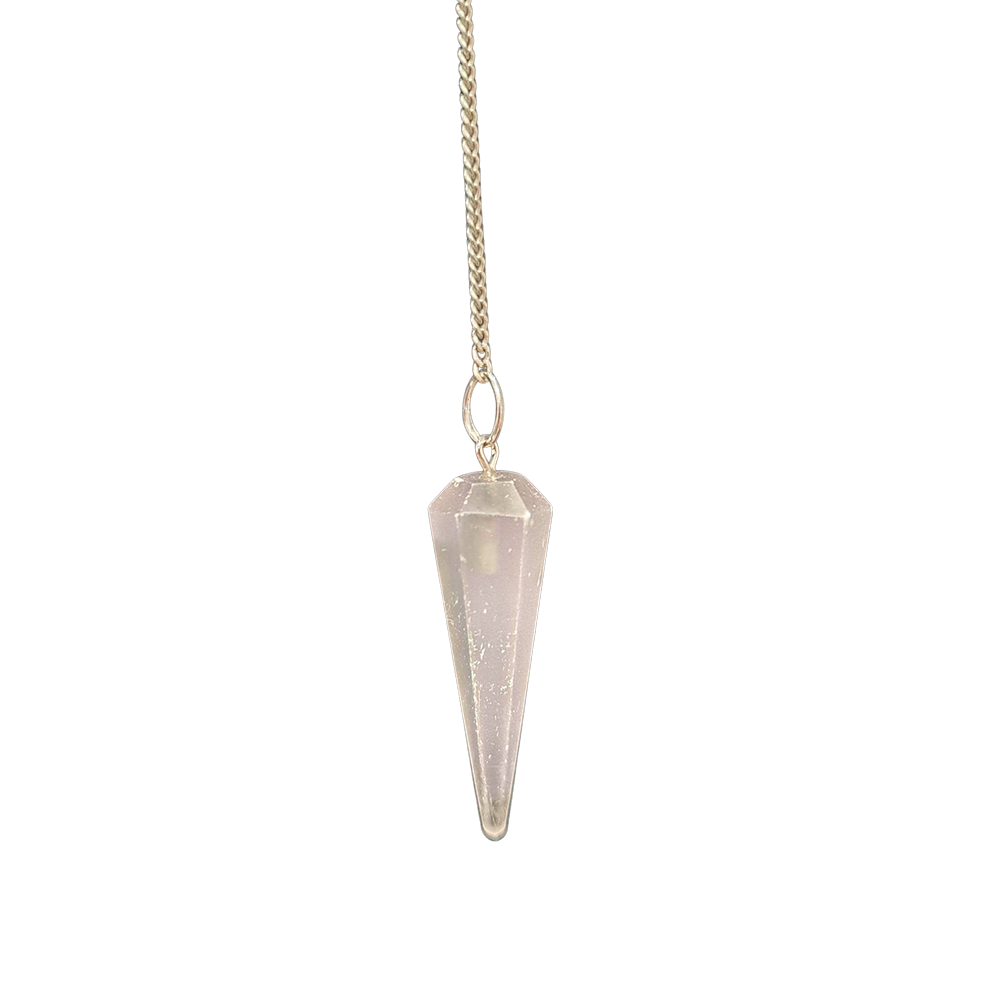 Selenite Pendulum with Chain - Case of 3