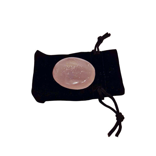 Rose Quartz Crystal Worry Thumb Stone - Case of 3