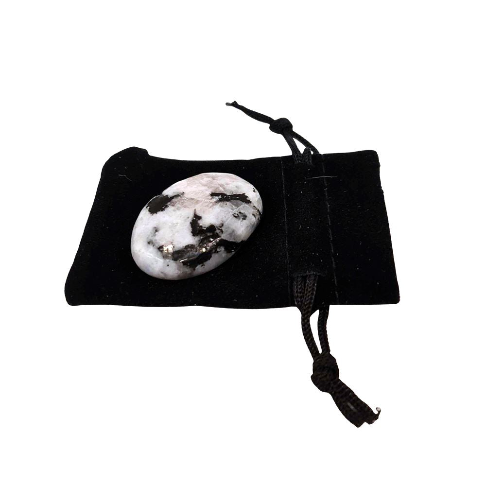 Rainbow Moonstone Crystal Worry Thumb Stone - Case of 3
