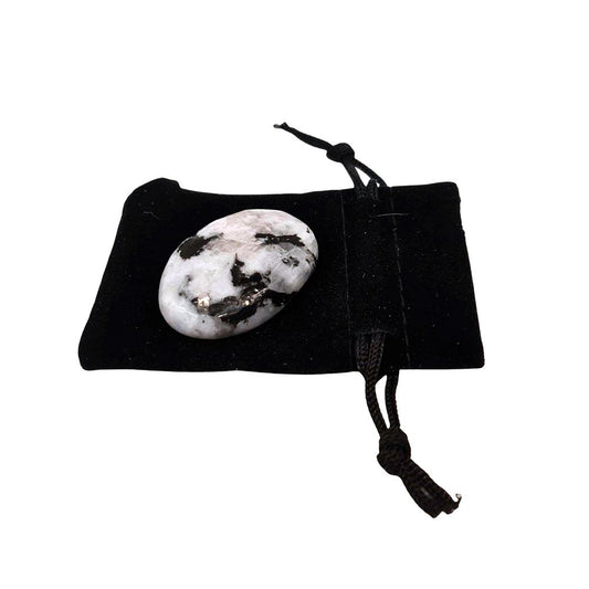 Rainbow Moonstone Crystal Worry Thumb Stone - Case of 3