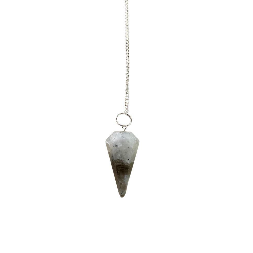 Rainbow Moonstone Pendulum with Chain - Case of 3