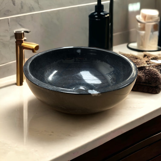 Black Marble Bathroom Wash Basin