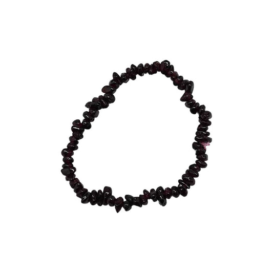 Hessonite Garnet Gemstone Chip Bracelet - Case of 5