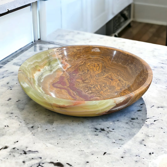 Onyx Marble Bowl 20 cm