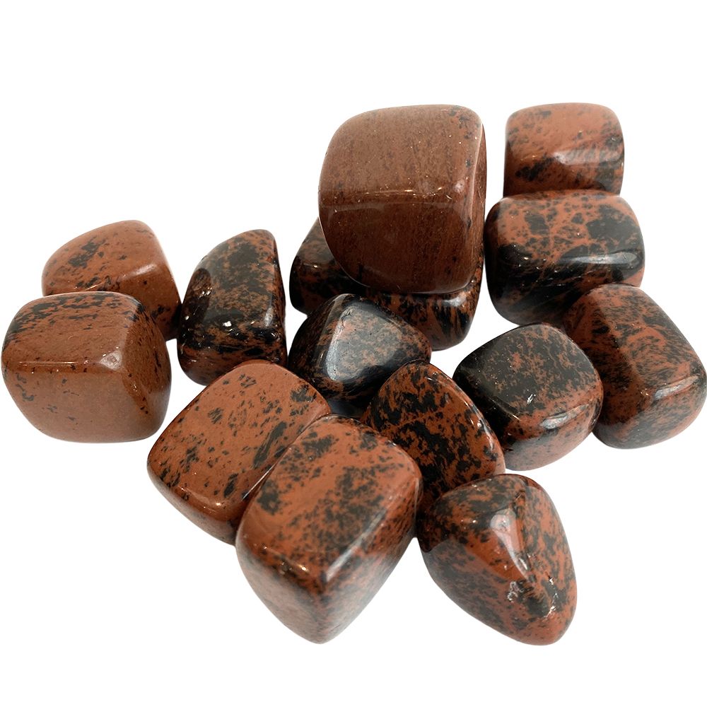 Mahogany Obsidian Tumbled Crystals 250g - Case of 2