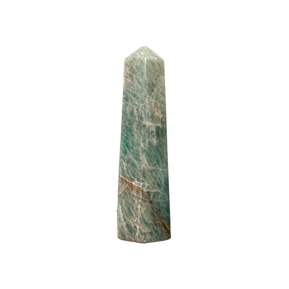 Small obelisk tower amazonite crystal, 7cm