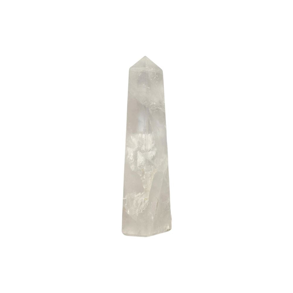 Small obelisk tower clear quartz crystal, 7cm