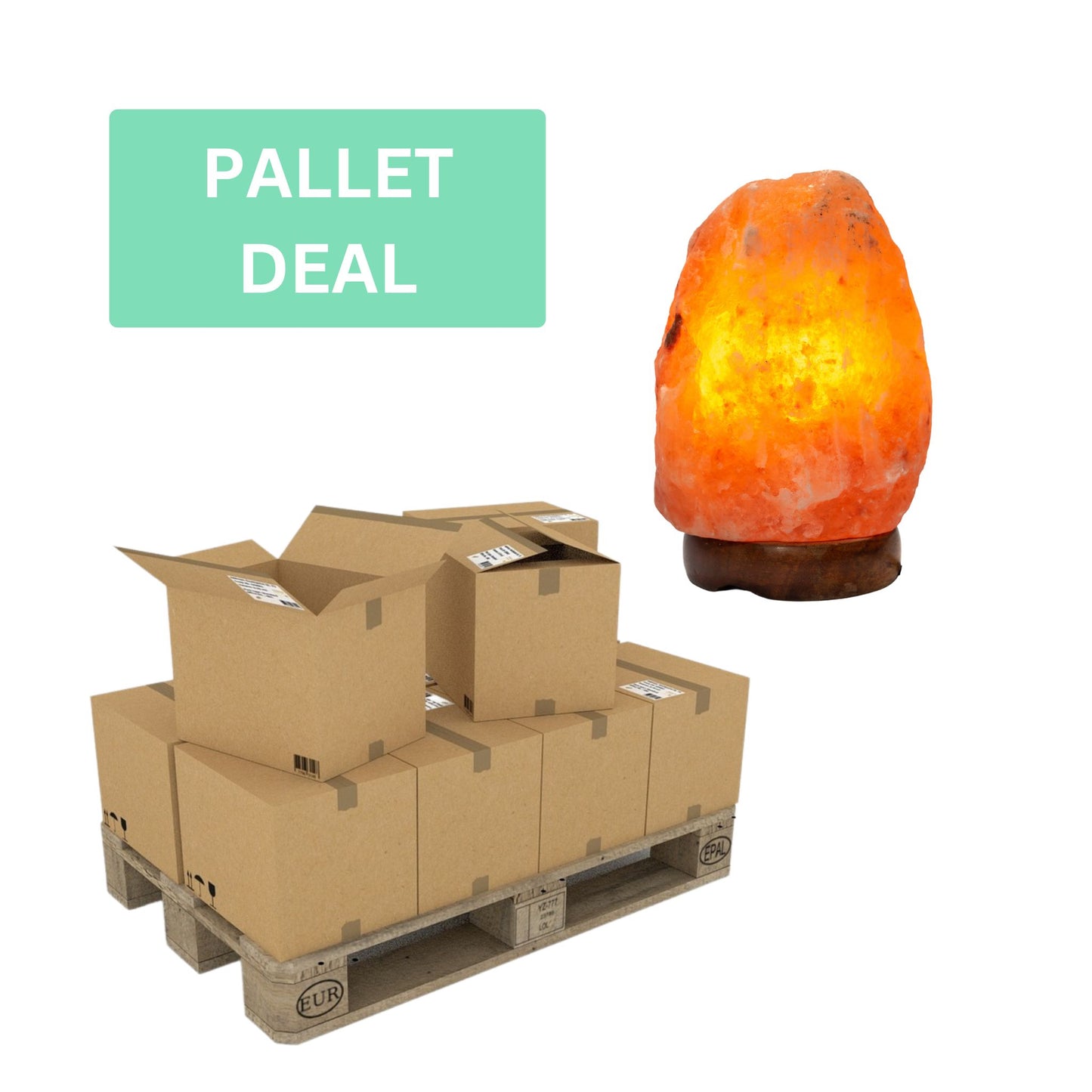 Natural Salt Lamp 2-3kg (pink)(Retail Ready) - PALLET DEAL (140 units)