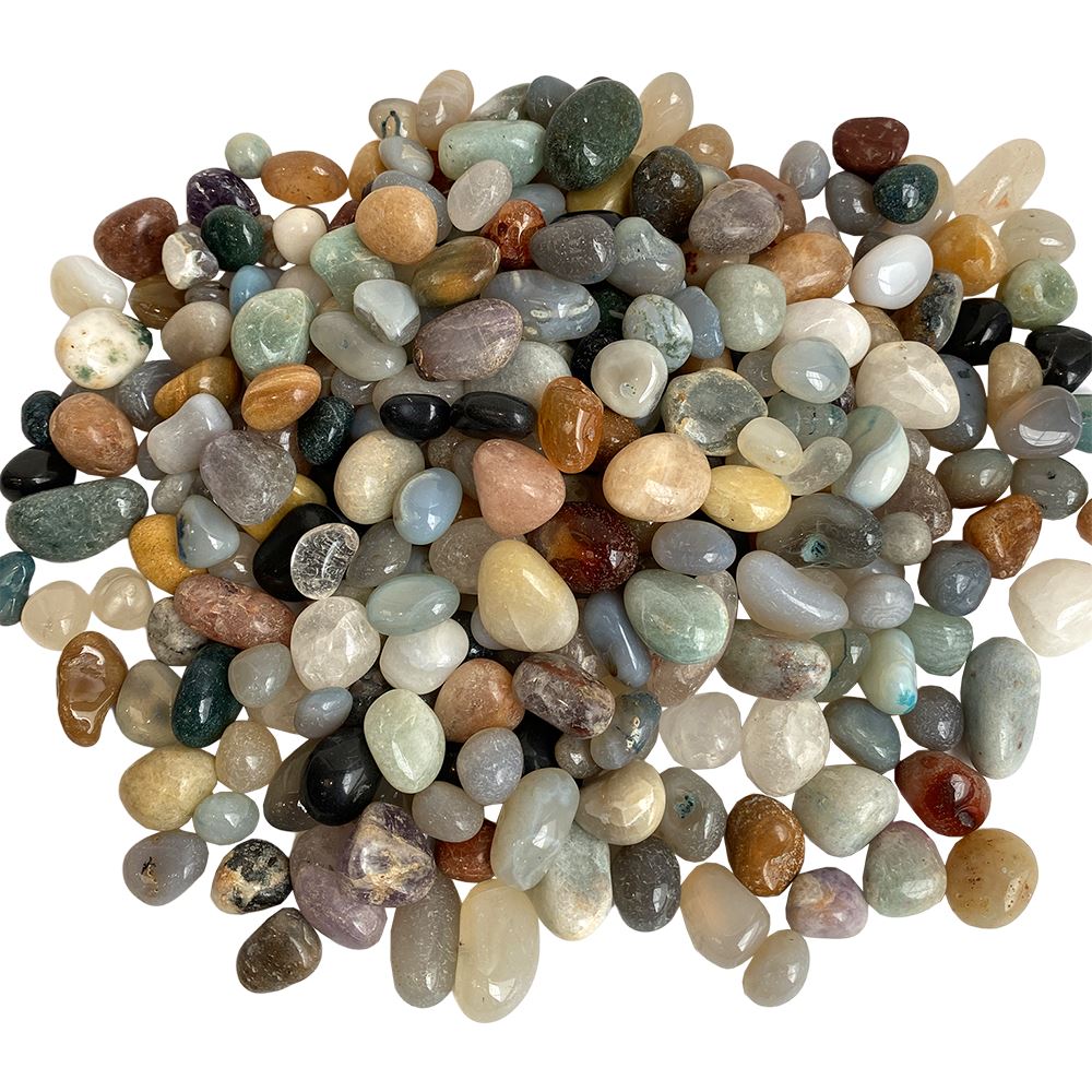 Small Mixed Tumbled Crystals (16-30mm) 250g - Case of 3