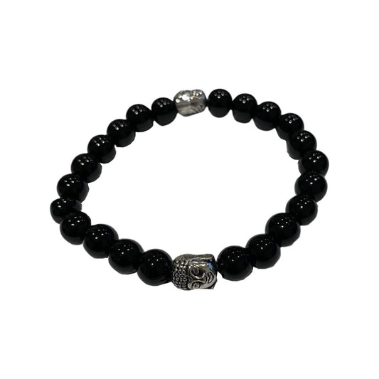 Black Onyx Buddha Bracelet - Case of 3