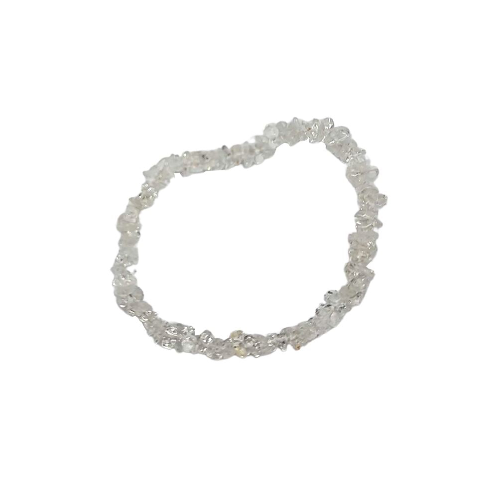 Clear Quartz Gemstone Chip Bracelet - Case of 5