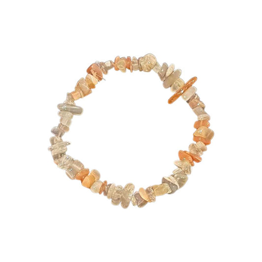 Multi Moonstone Gemstone Chip Bracelet - Case of 5