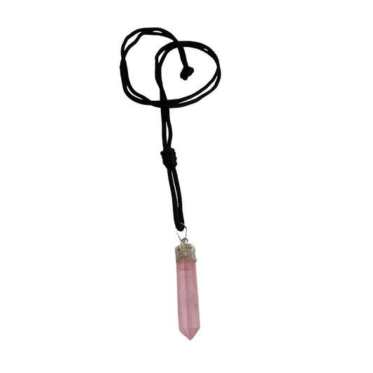 Rose Quartz Pencil Pendant 25-30mm - Case of 3