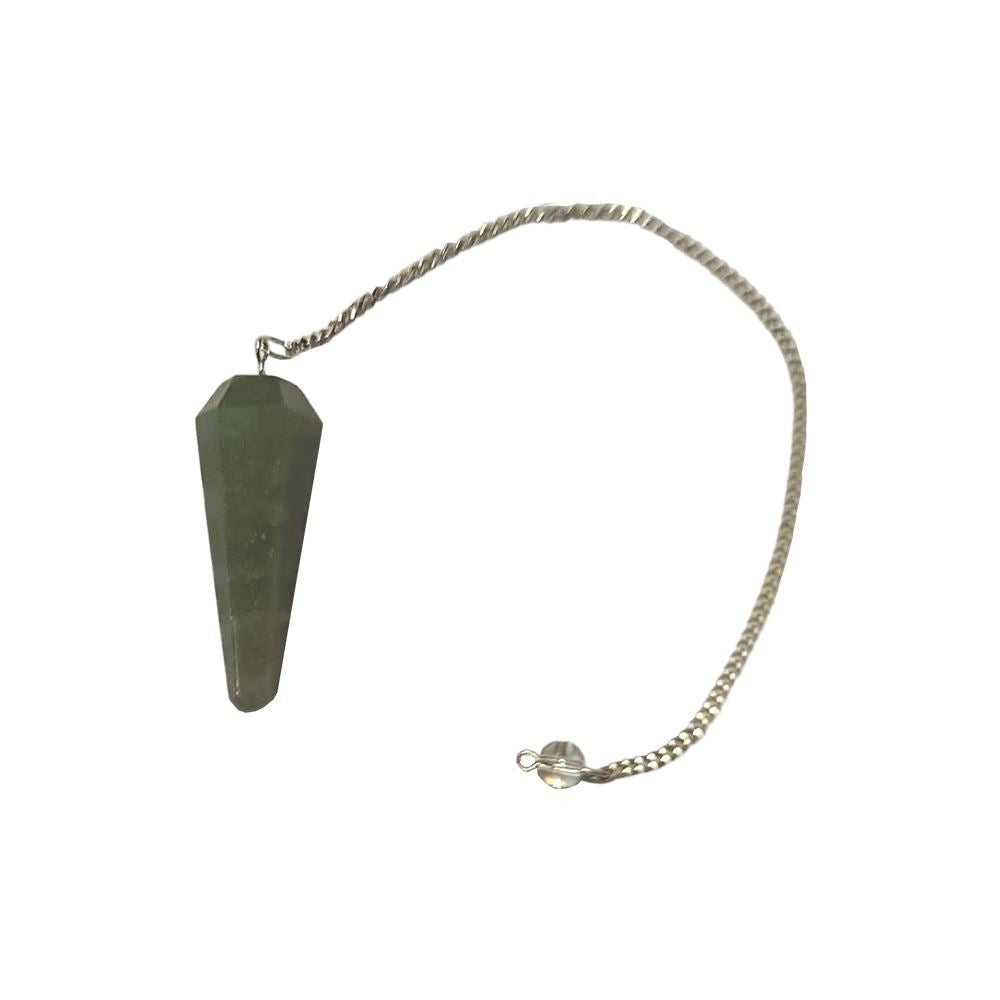 Green Aventurine Pendulum with Chain - Case of 3
