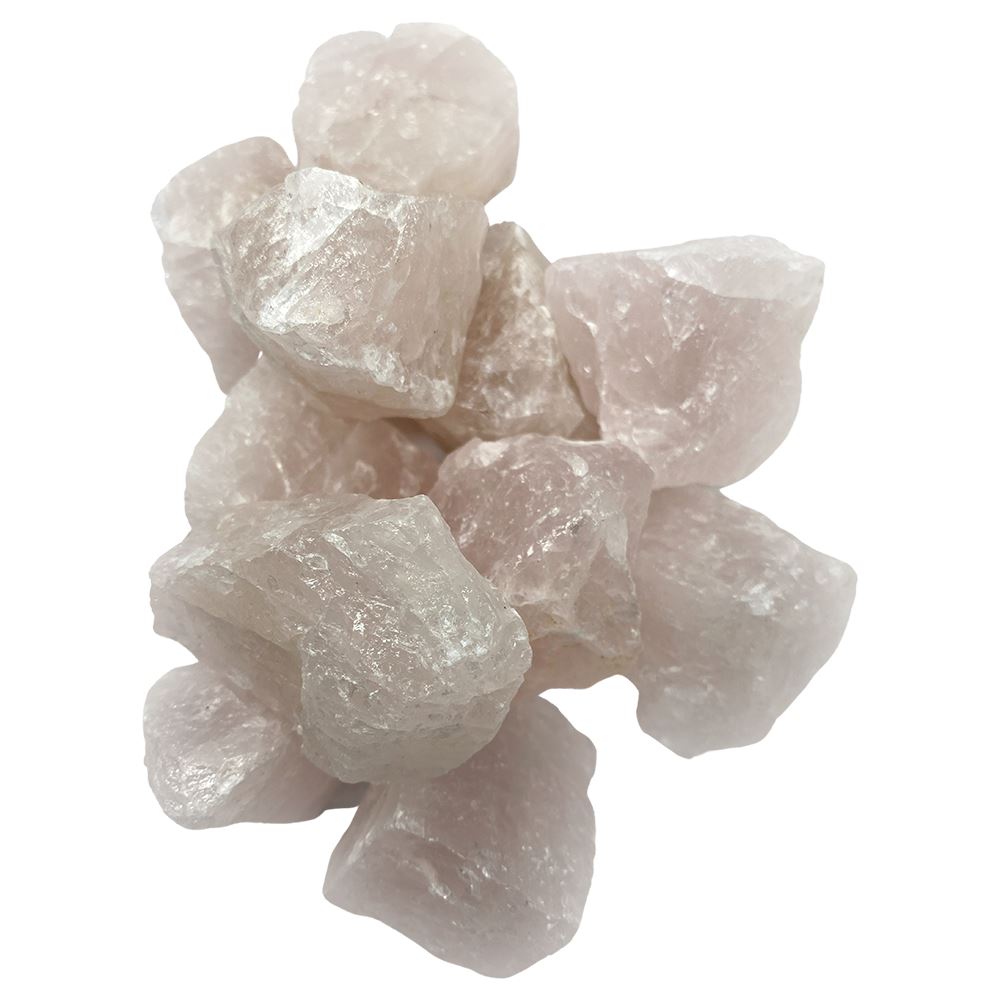 Rose Quartz Rough Cut Crystals 1kg