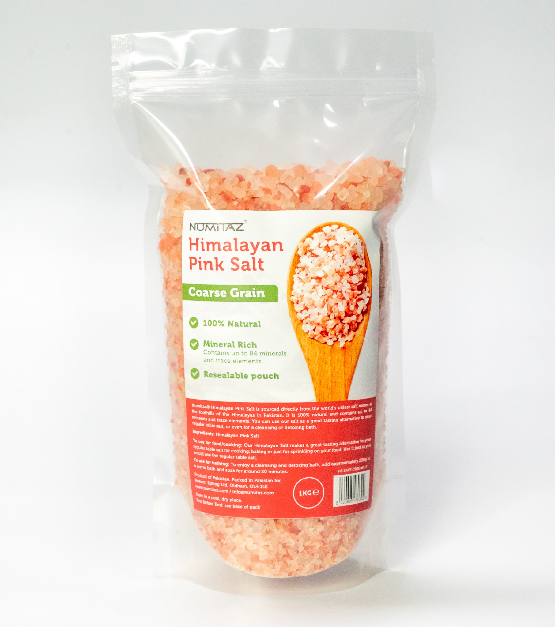 Numitaz Himalayan pink salt coarse 1kg - Case of 5