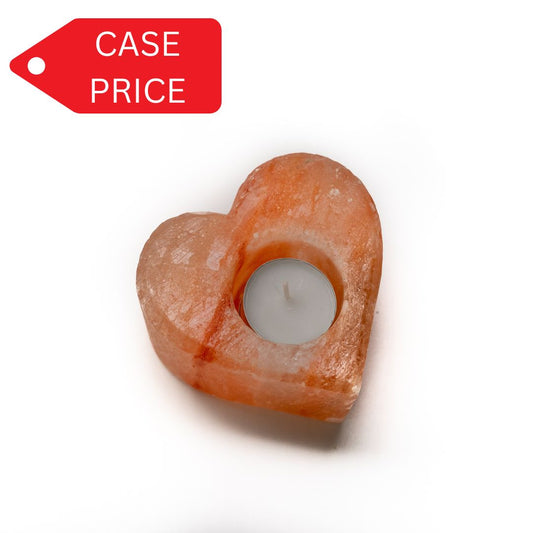 Heart salt Candle Holder (pink) - Case of 16