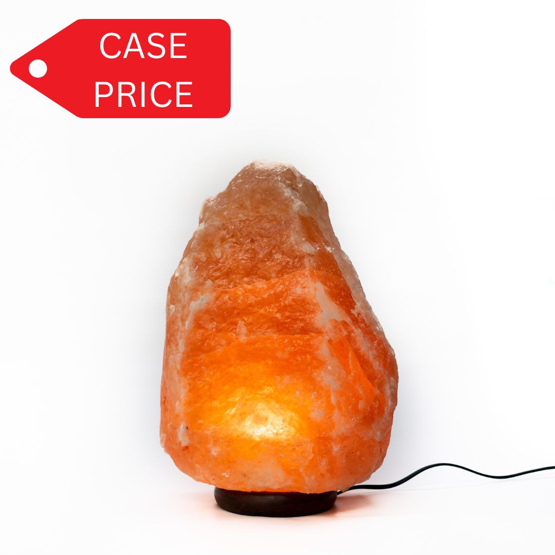 Natural salt lamp 15-20kg (pink) - Case of 2